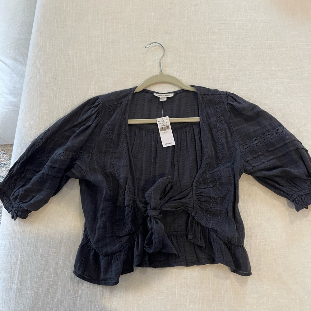 American Eagle Tie Front Shirt